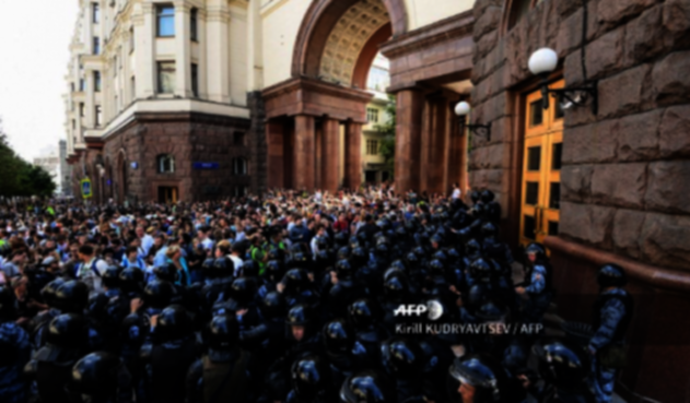 Manifestaciones en Moscú