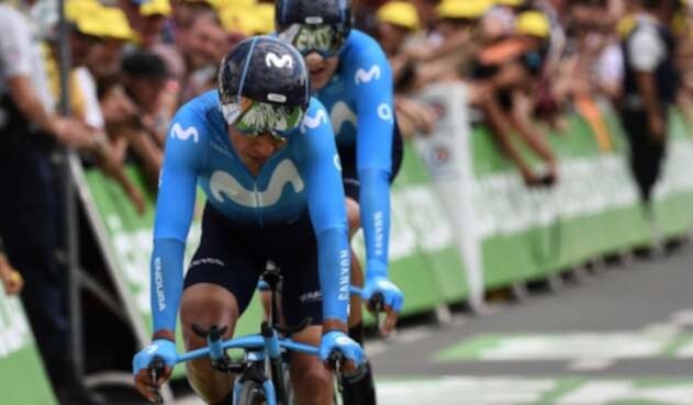 Nairo Quintana, ciclista colombiano al servicio de Movistar Team Nairo Quintana, ciclista colombiano al servicio de Movistar Team