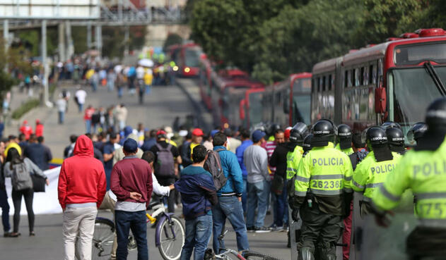 Paro de taxistas en Bogotá Paro de taxistas en Bogotá