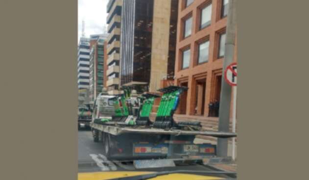 Patinetas eléctricas decomisadas por el Distrito