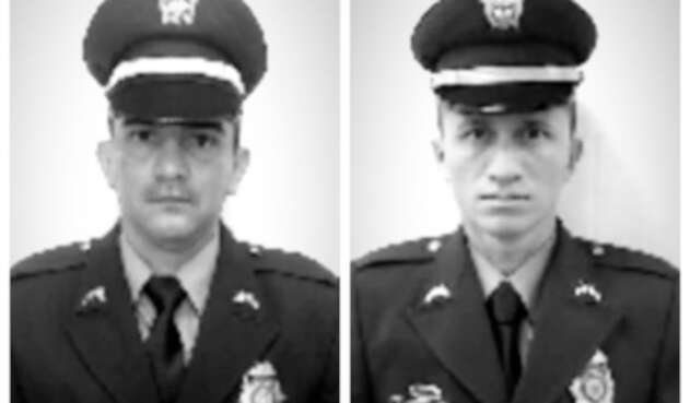 Los subintendentes Ómar Archila y Arbey Rativa, asesinados en Ocaña (Norte de Santander)