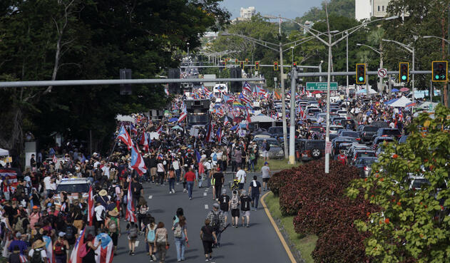 Marchas en Puerto Rico contra Ricardo Rosselló