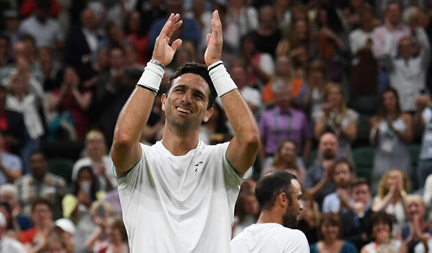 Robert Farah, tenista colombiano, en el All England Club de Londres