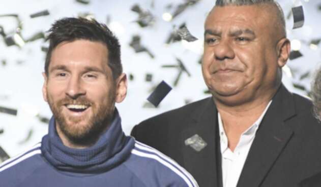 Lionel Messi y Claudio Tapia Lionel Messi y Claudio Tapia