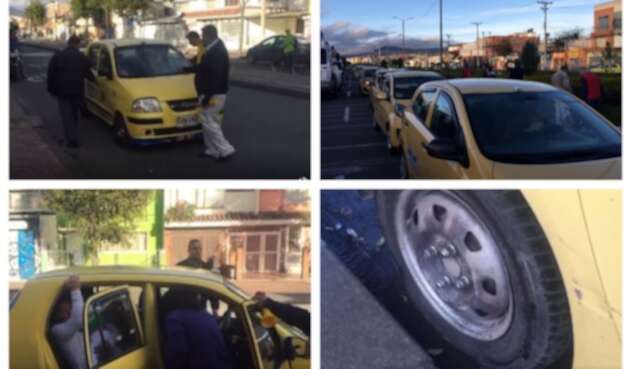 Paro de taxistas en Bogotá Paro de taxistas en Bogotá