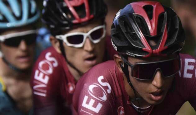 Geraint Thomas y Egan Bernal. Geraint Thomas y Egan Bernal.