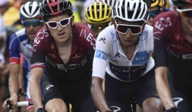 Thomas y Egan, del Ineos. Thomas y Egan, del Ineos.