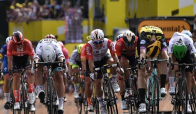 El cierre de la primera etapa del Tour de Francia El cierre de la primera etapa del Tour de Francia