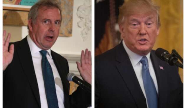 Kim Darroch y Donald Trump