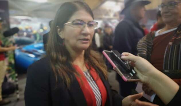 Sandra Ramírez, senadora del partido Farc