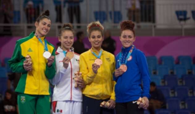 Andrea Ramírez, medalla de bronce en taekowndo