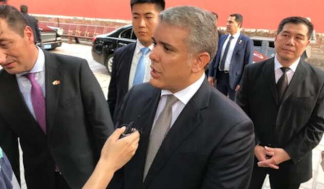 Presidente Iván Duque, en Shaghai (China)