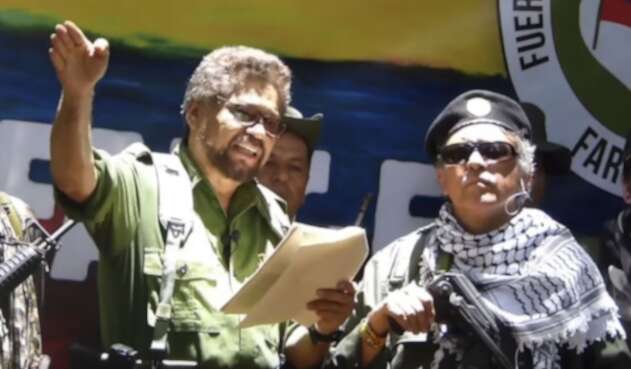 Iván Márquez y Jesús Santrich, anunciando su regreso a las armas.