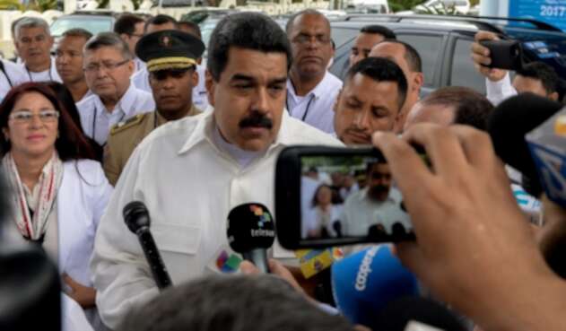 Nicolás Maduro ante la prensa