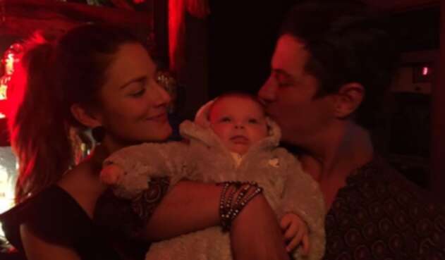 Natalia Jerez, Mateo Páez y su bebé Carlota