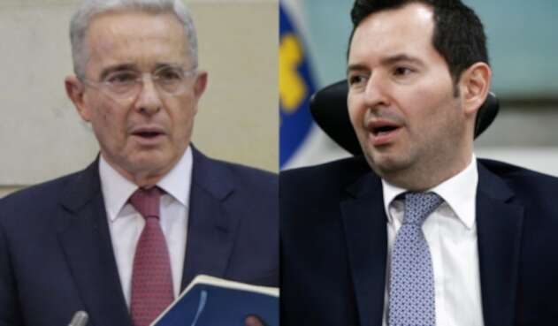 Álvaro Uribe y Jorge Perdomo