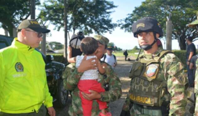 Fuerza pública rescató niño indígena en Arauca
