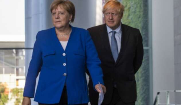 Ángela Merkel y Boris Johnson Ángela Merkel y Boris Johnson