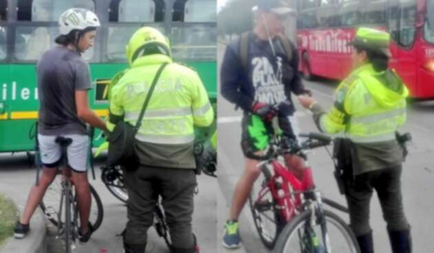 Ciclistas que invaden carriles de Transmilenio: ¿el nuevo problema de Bogotá?