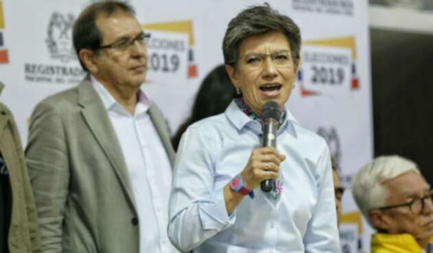 Claudia López, candidata a la Alcaldía de Bogotá