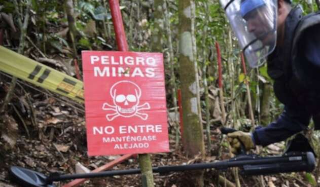 Foto referencia minas antipersonal.