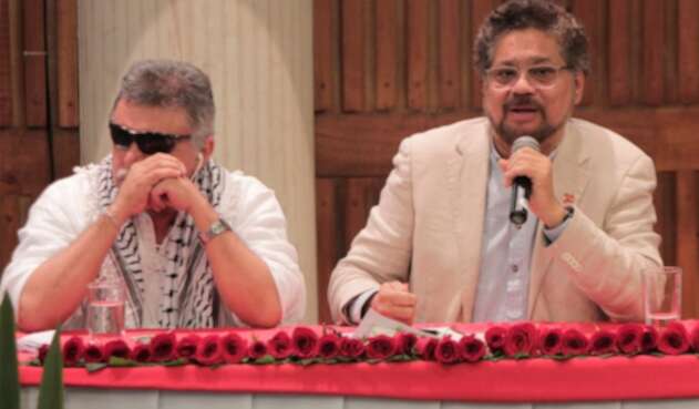 Jesús Santrich e Iván Márquez - diciembre de 2017