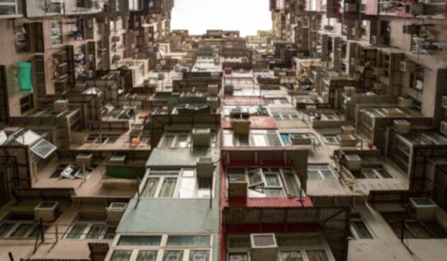 Sector residencial de Honk Kong (China)