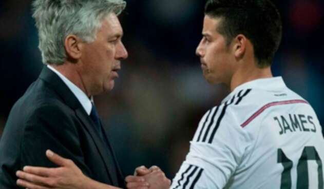 James Rodríguez y Carló Ancelotti tienen una amistad James Rodríguez y Carló Ancelotti tienen una amistad