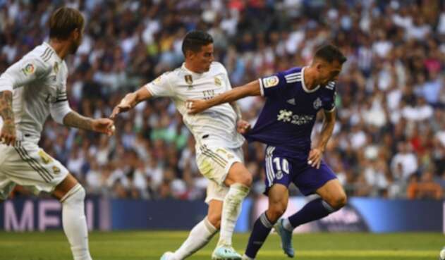 James Rodríguez, en su regreso al Real Madrid