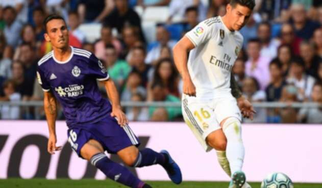 James Rodríguez con el Real Madrid