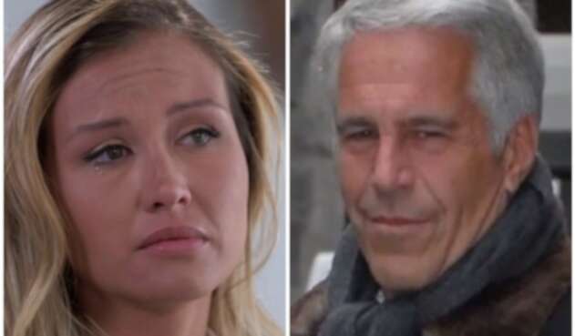 Jennifer Araoz y Jeffrey Epstein