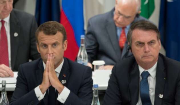 Emmanuel Macron y Jair Bolsonaro