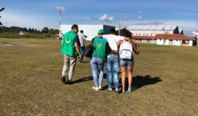 Jóvenes reclutados en el Bajo Cauca.