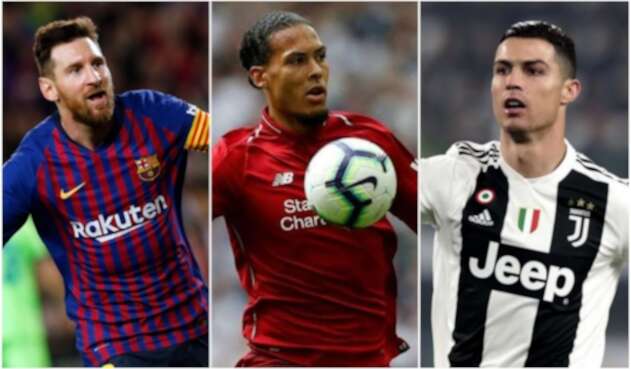 Messi, Van Dijk y Cristiano Ronaldo