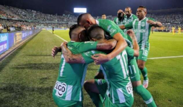 Atlético Nacional, equipo celebrando un gol