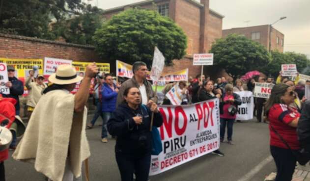 Manifestación contra el POT