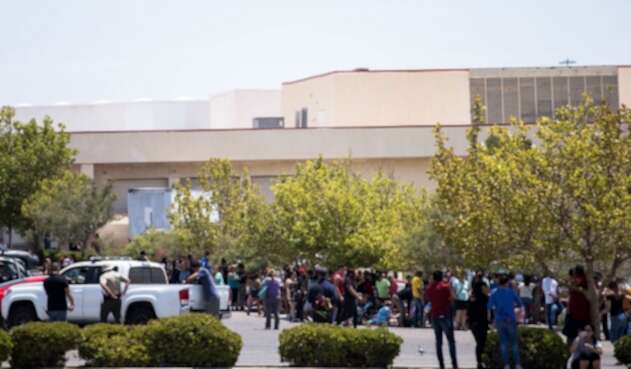 Parqueadero del Wal-Mart en donde ocurrió la masacre en Texas