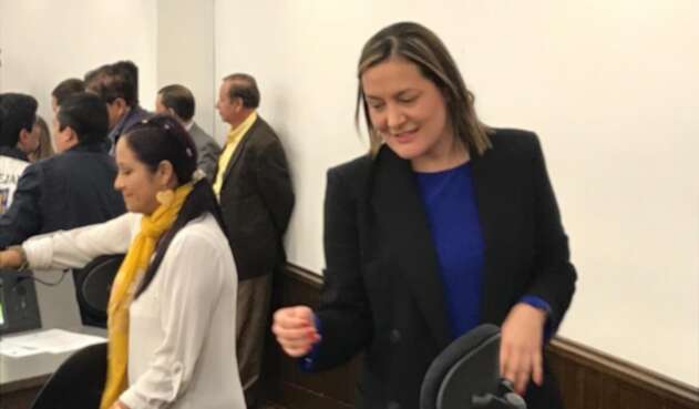 Ángela Garzón abandona el Concejo de Bogotá.