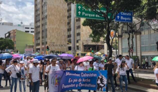 Marchas de Fecode en Bucaramanga.