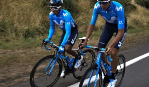 Marc Soler y Nairo Quintana - Movistar Team
