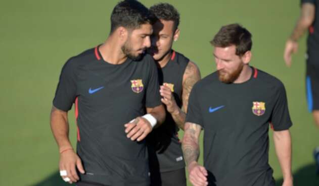 Luis Suárez, Neymar y Messi en sus días en el FC Barcelona