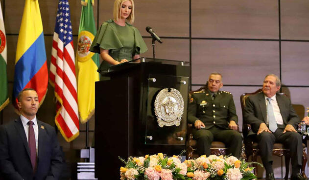 Ivanka Trump en la Escuela de Cadetes General Santander
