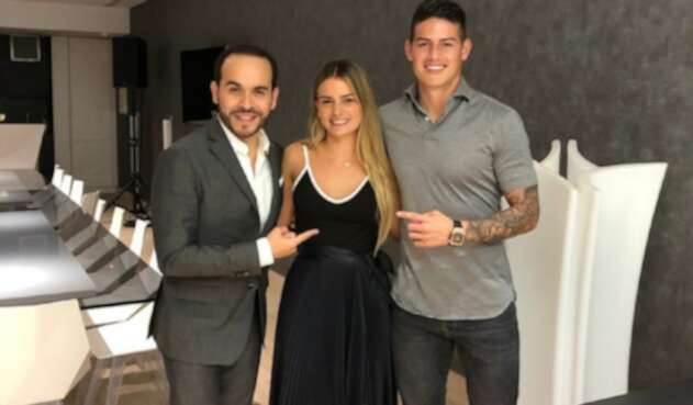Abelardo de la Espriella, Ana Lucía Pineda y James Rodríguez