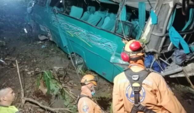 Accidente en la vía Ibagué - Cajamarca