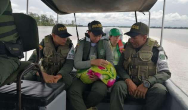 Bebé recién nacida en Guainía