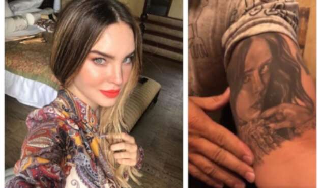 Lupillo se tatuó rostro de Belinda