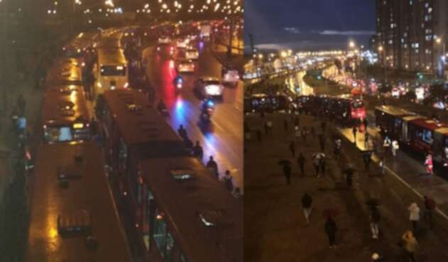 Bloqueos en Transmilenio Bloqueos en Transmilenio
