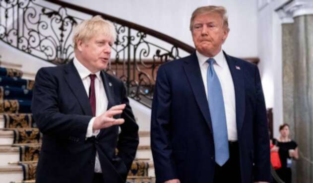 Boris Johnson y Donald Trump. Boris Johnson y Donald Trump.