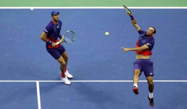 Robert Farah y Juan Sebastián Cabal en la final del Us Open, en Nueva York Robert Farah y Juan Sebastián Cabal en la final del Us Open, en Nueva York