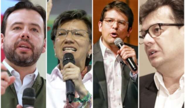 Carlos Fernando Galán, Claudia López, Miguel Uribe Turbay y Hollman Morris, candidatos a la Alcaldía de Bogotá Carlos Fernando Galán, Claudia López, Miguel Uribe Turbay y Hollman Morris, candidatos a la Alcaldía de Bogotá